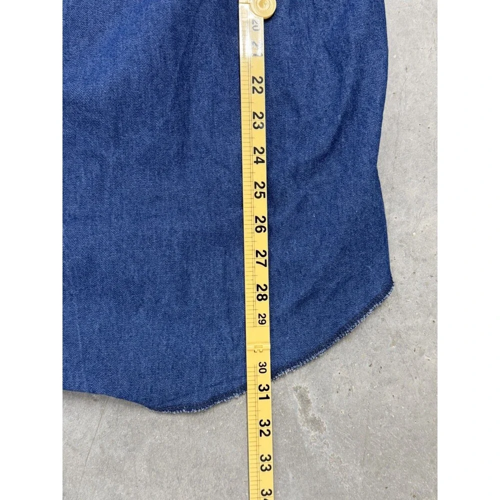 Wrangler Pearl Snap Denim button up T Shirt Size XL
